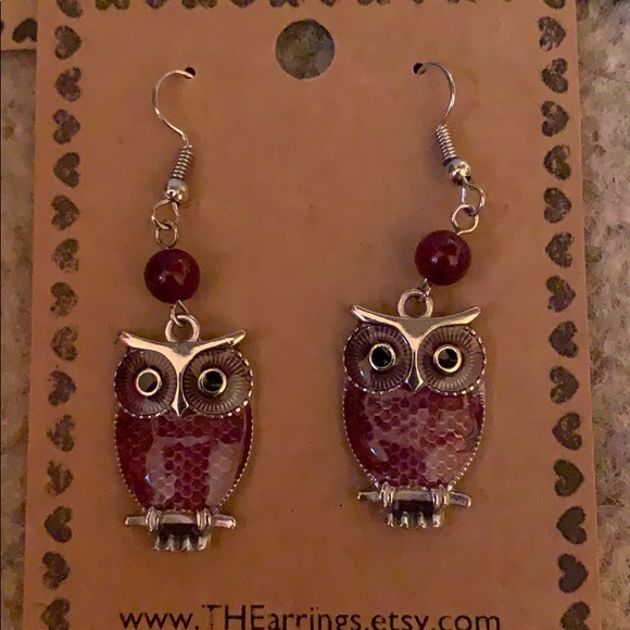 Set of Owl Earrings - Picture 4 of 4